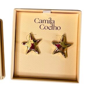 ✨ Camila Coelho Bronze Star Statement Earrings | NWT